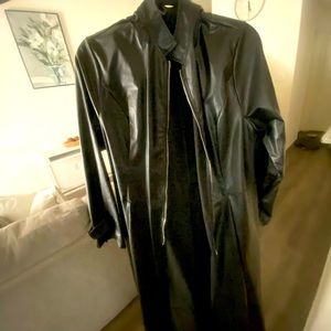 Women’s Black leather jacket black leather bag